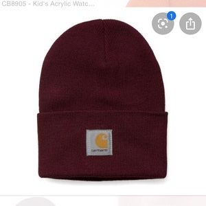 NEVER WORN maroon carhartt winter hat